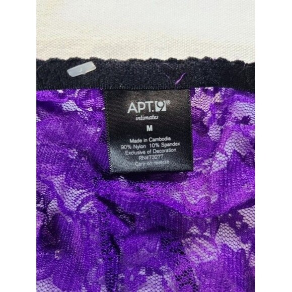 Apt. 9 Purple Lace Camisole Set M – NWT #Lingerie #FloralDamask #RomanticStyle - Picture 3 of 5